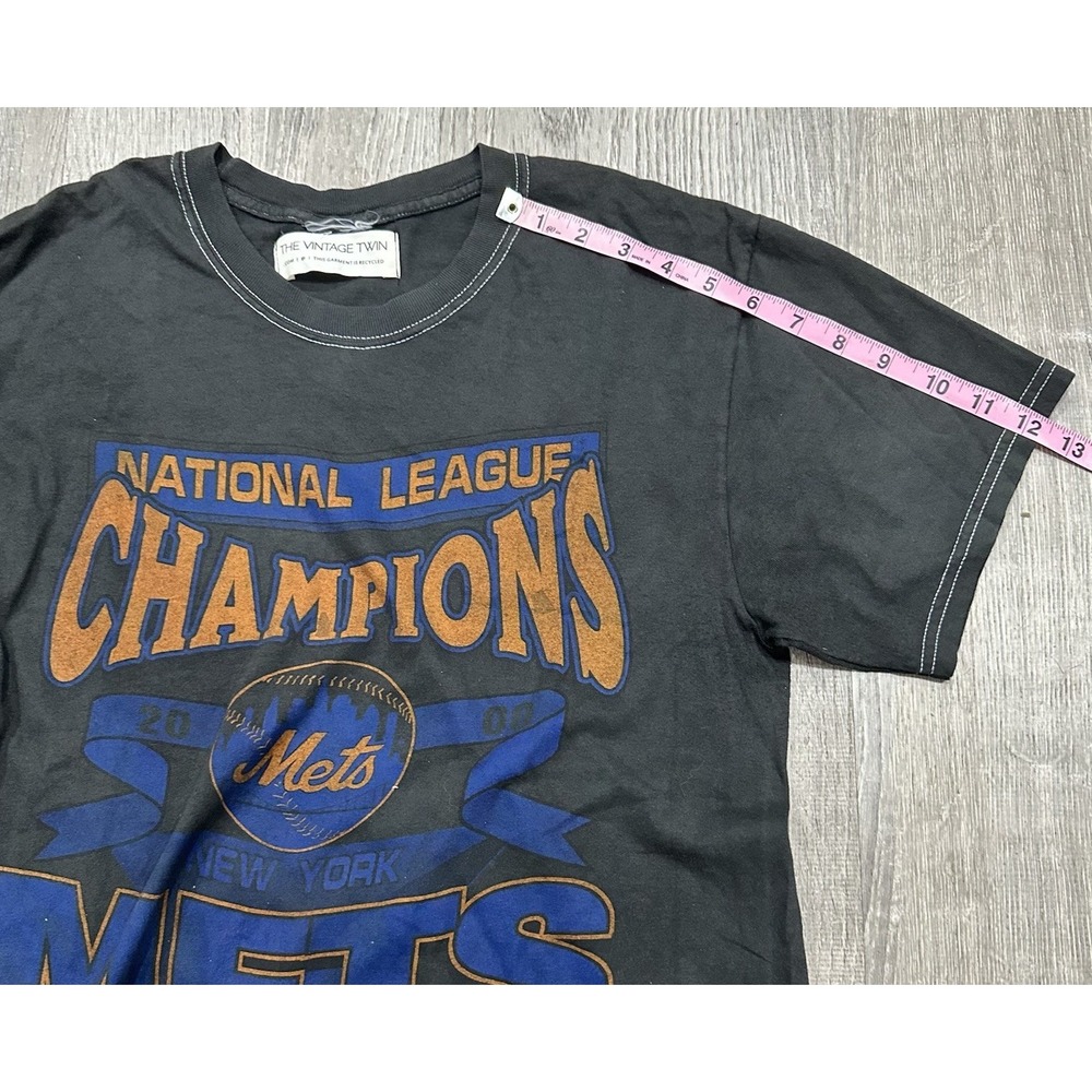 Vintage Twin Mets Men's Medium 2000 National League New York Mets T-Shirt - Picture 5 of 8